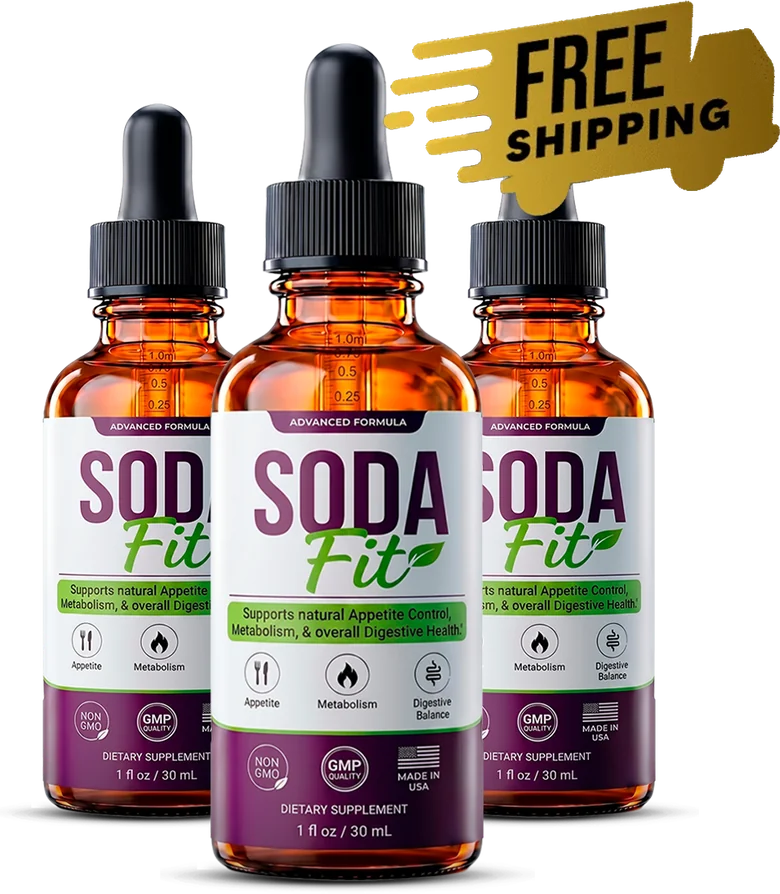 SodaFit liquid drops three-bottle package
